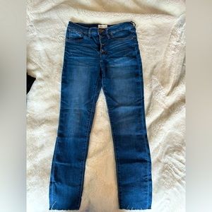 Madewell size 28 mid rise skinny